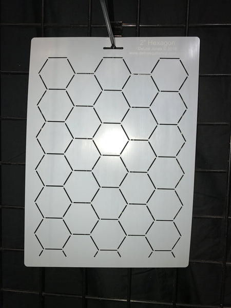 Hexagon Pattern Stencil Reusable Crafts & DIY Stencils S1_pas_26s  small5.75x6 by Stencil1 