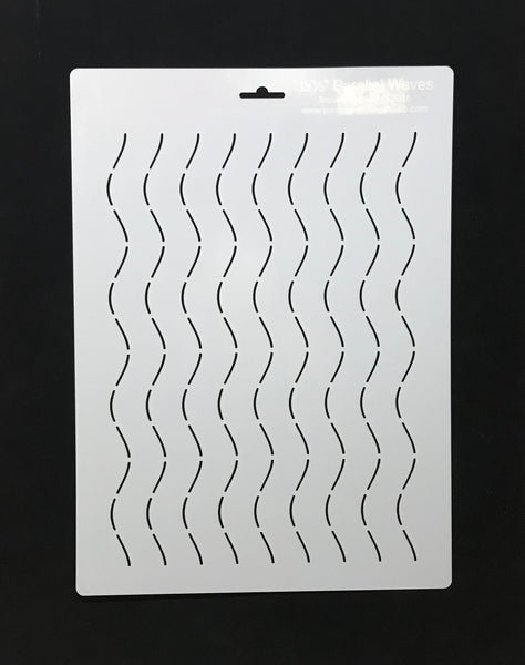 Jessica's 3x.5" Parallel Waves Stencil