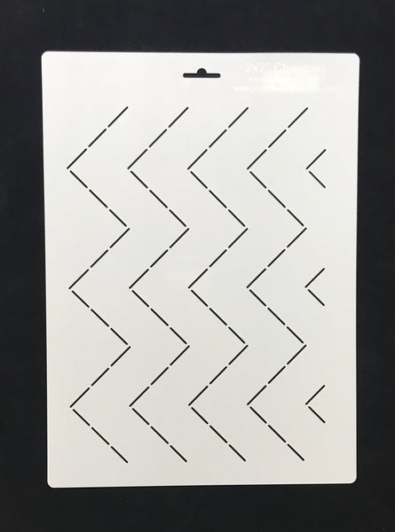 Jessica's 2x4" Chevrons Stencil