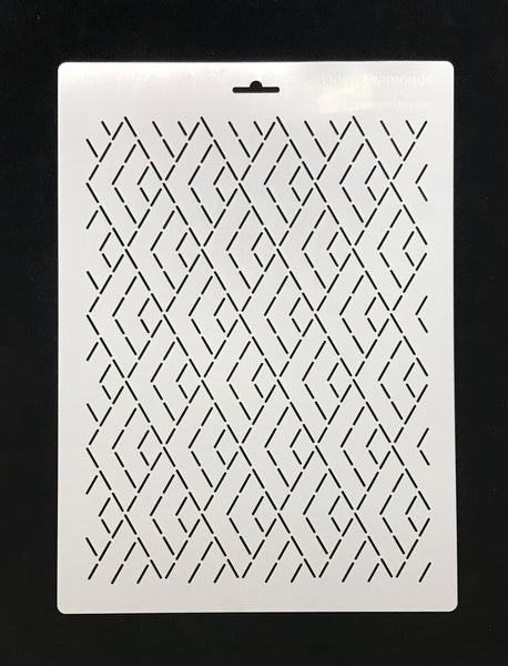 Jessica's 2x3.5" Deco Diamonds Stencil
