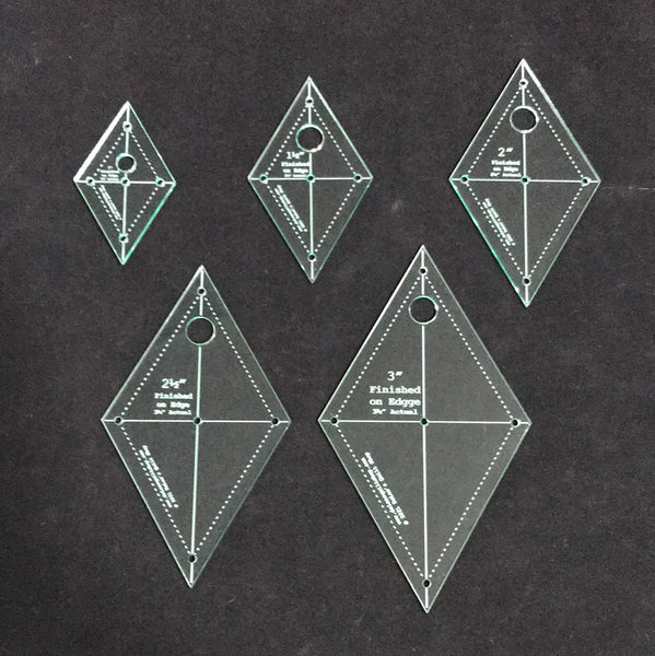 1-3” 60° Diamond Cutting Template Set